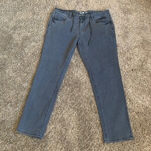 Billabong Basin A Div Jeans 38 Slim Muted Black Drawstring Outdoor Adventure